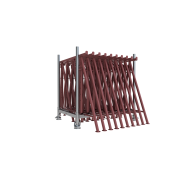 Storage and transport pallet | for 10 scaffolding jacks